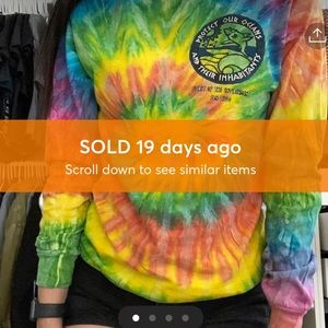 Tie Dye Protect Our Oceans Long Sleeve